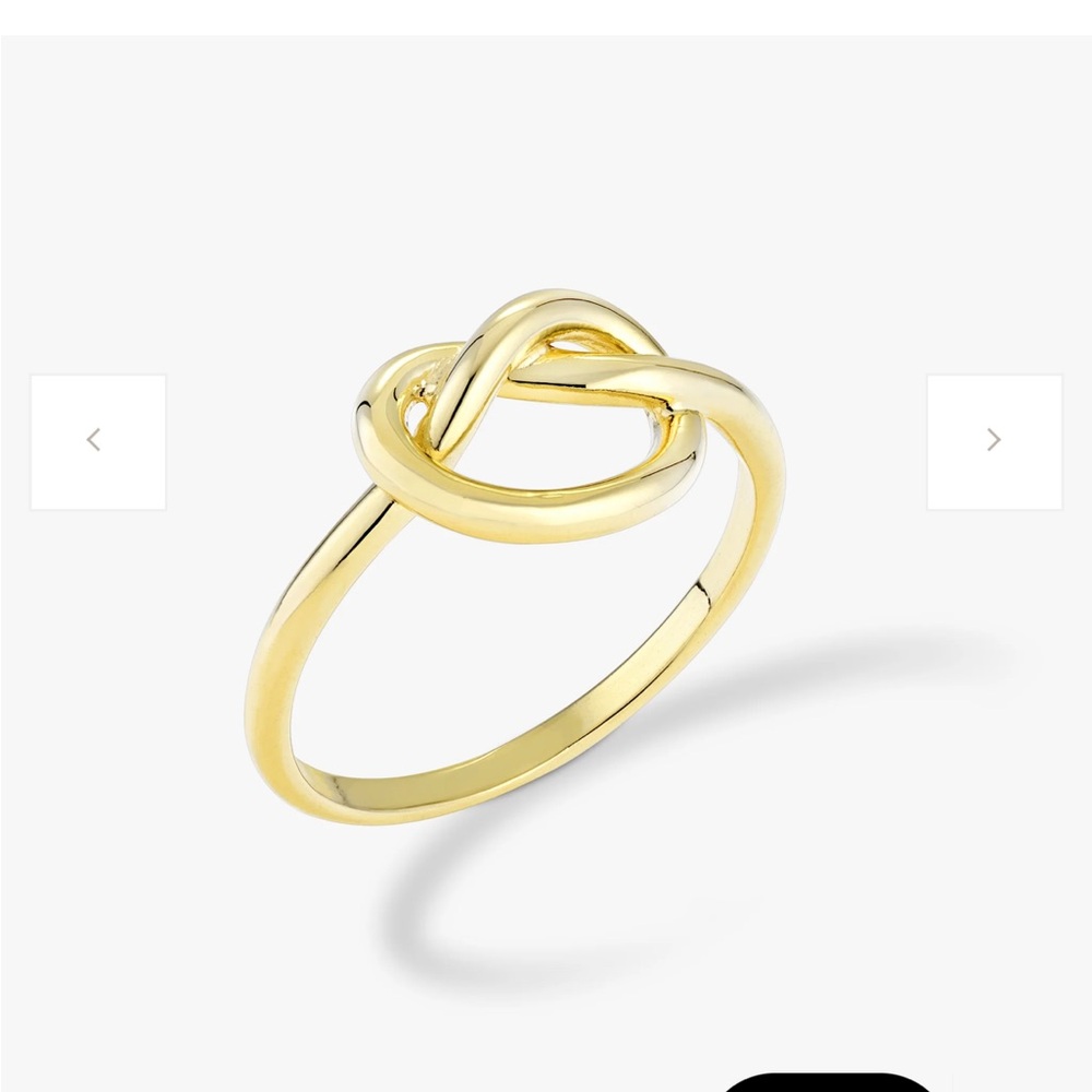 Knot Ring in 18k Gold Over Sterling Silver